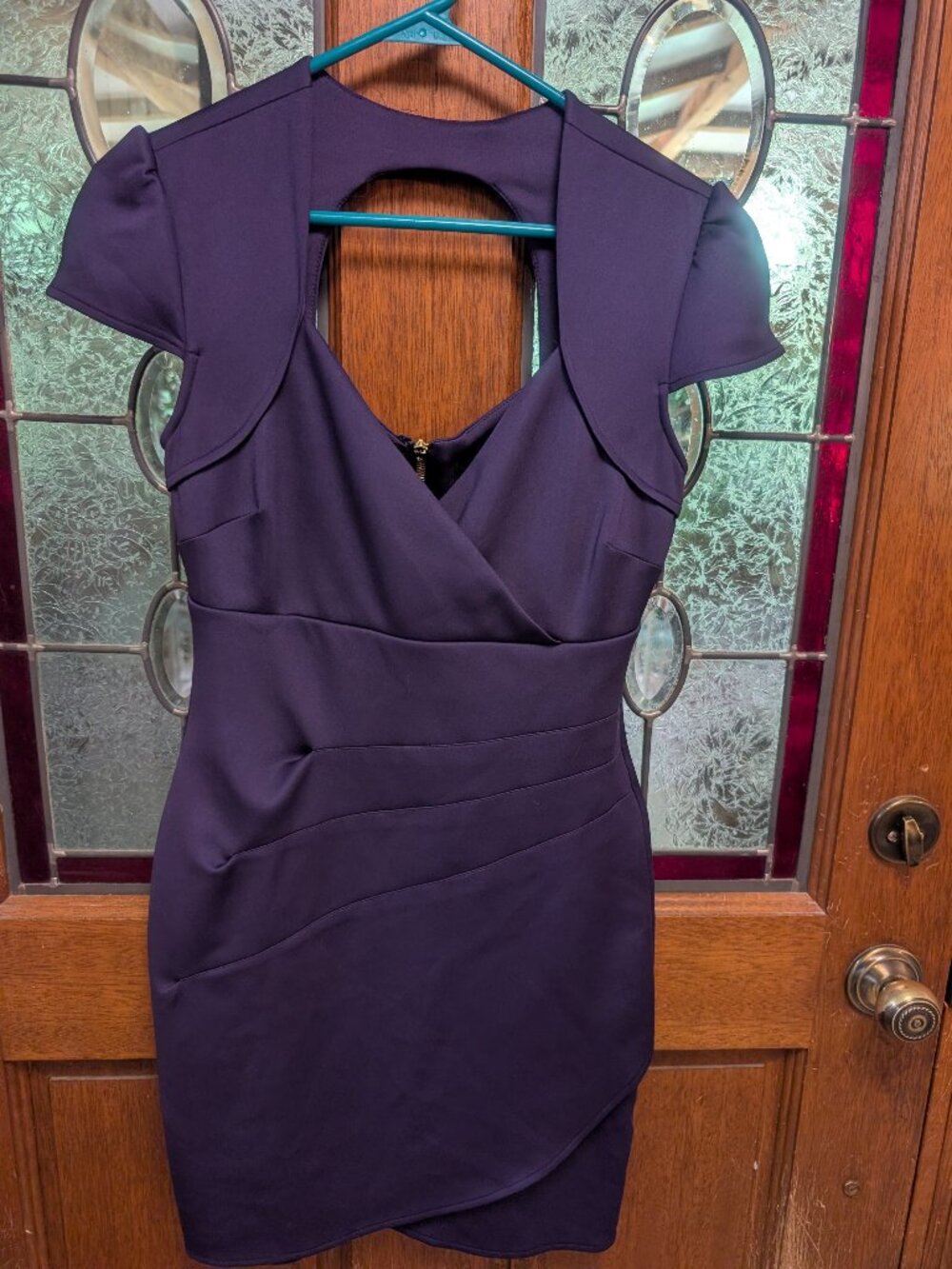 Womens fitted short dress, size Small